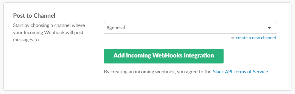 Incoming WebHooksインストール